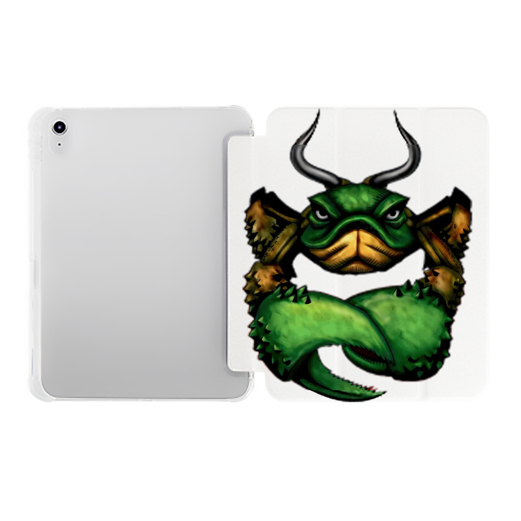 （画像用） 遊☆戯☆王 Yu-Gi-Oh! IPad ケース ペン収納付き 三つ折りスタンド PUレザー×シリコン 対応機種9.5/10.5/10.9インチ